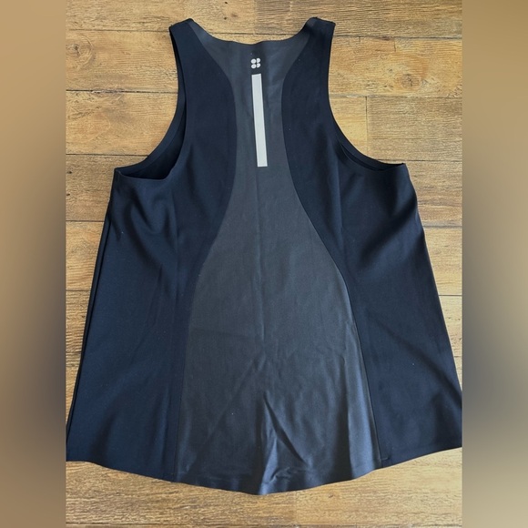 SWEATY BETTY Black Tank Top Activewear Yoga Power Mission Gym high compression - Picture 6 of 10